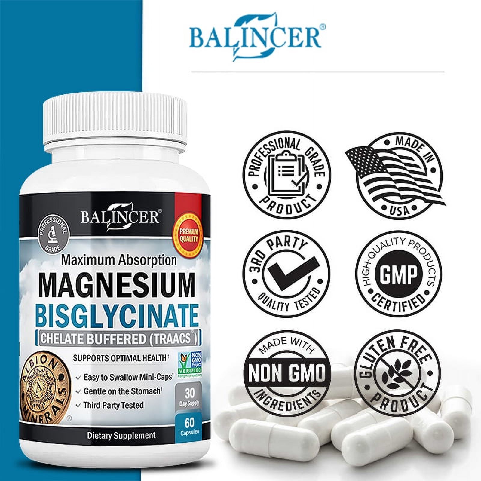 Balincer Chelated Magnesium Bisglycinate Helps Prevent Muscle