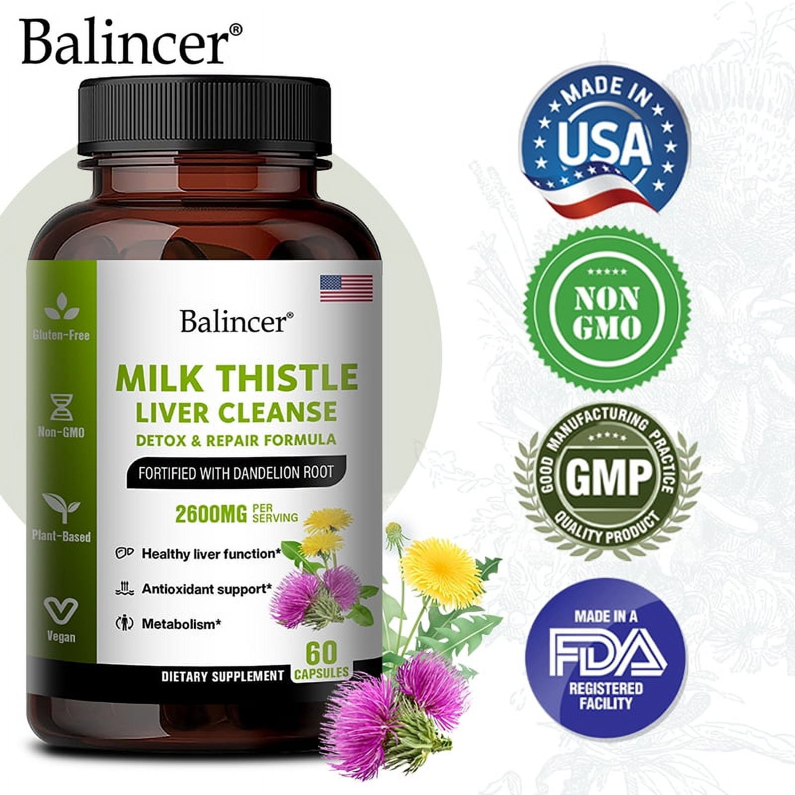Balincer Liver Health Capsules Liver cleanse, detox and repair with