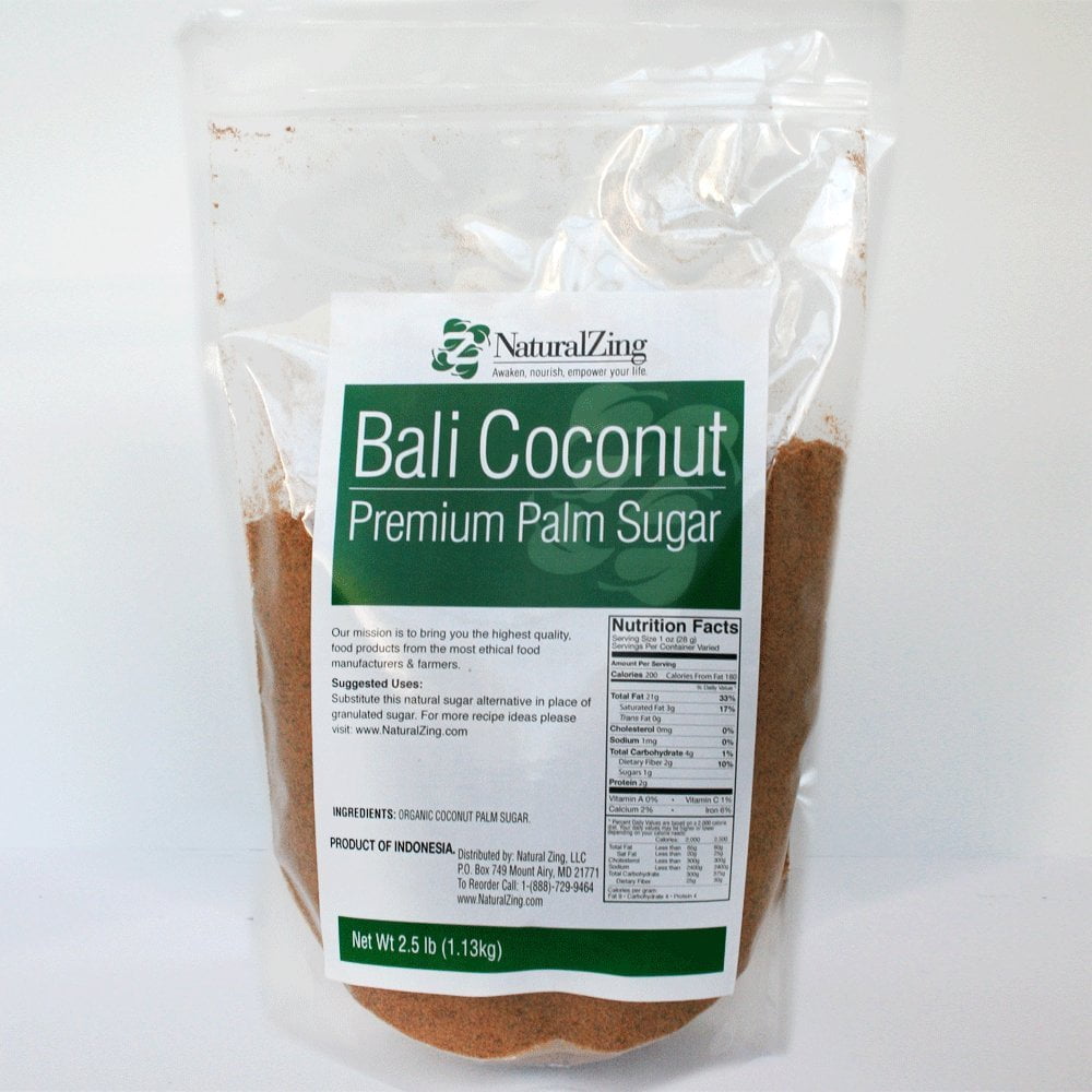 Balinese Coconut Palm Crystals Sugar (Organic) 2.5 Lb. - Walmart.com