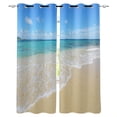 thumbnail image 1 of Balinese Curtains Beach through A Balinese Bed Summer Sunshine Clear Sky Honeymoon Natural Spa Picture Living, 1 of 4