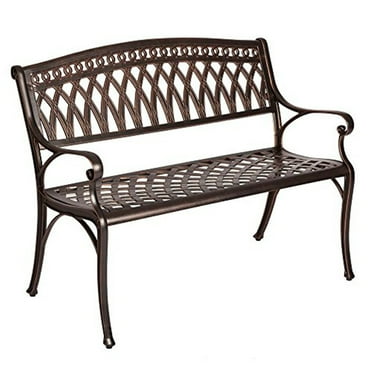 Balkene HomeSimone Cast Aluminum Bench