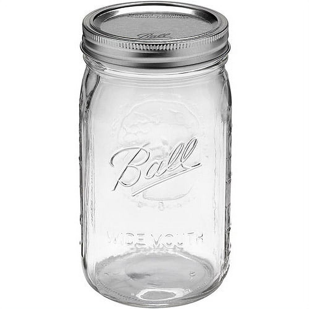 Ball 12-Count Wide Mouth Quart Jars with Lids and Bands - image 1 of 5
