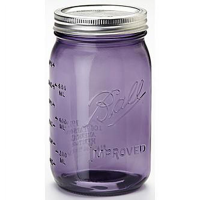 BALL MASON JAR Purple Blue Pink Green Clear 16 oz PINT Canning Safe Glass