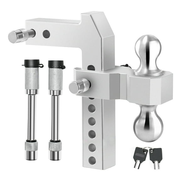 Ball(2", 2-5/16") Trailer Hitche 8 Inch Drop/Rise Trailer Hitch 2 inch Receiver