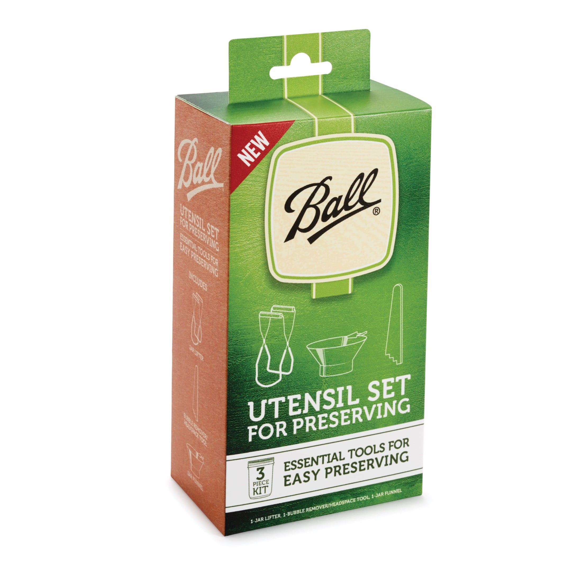 Green and Silver Plastic and Metal 3-Piece Utensil Set