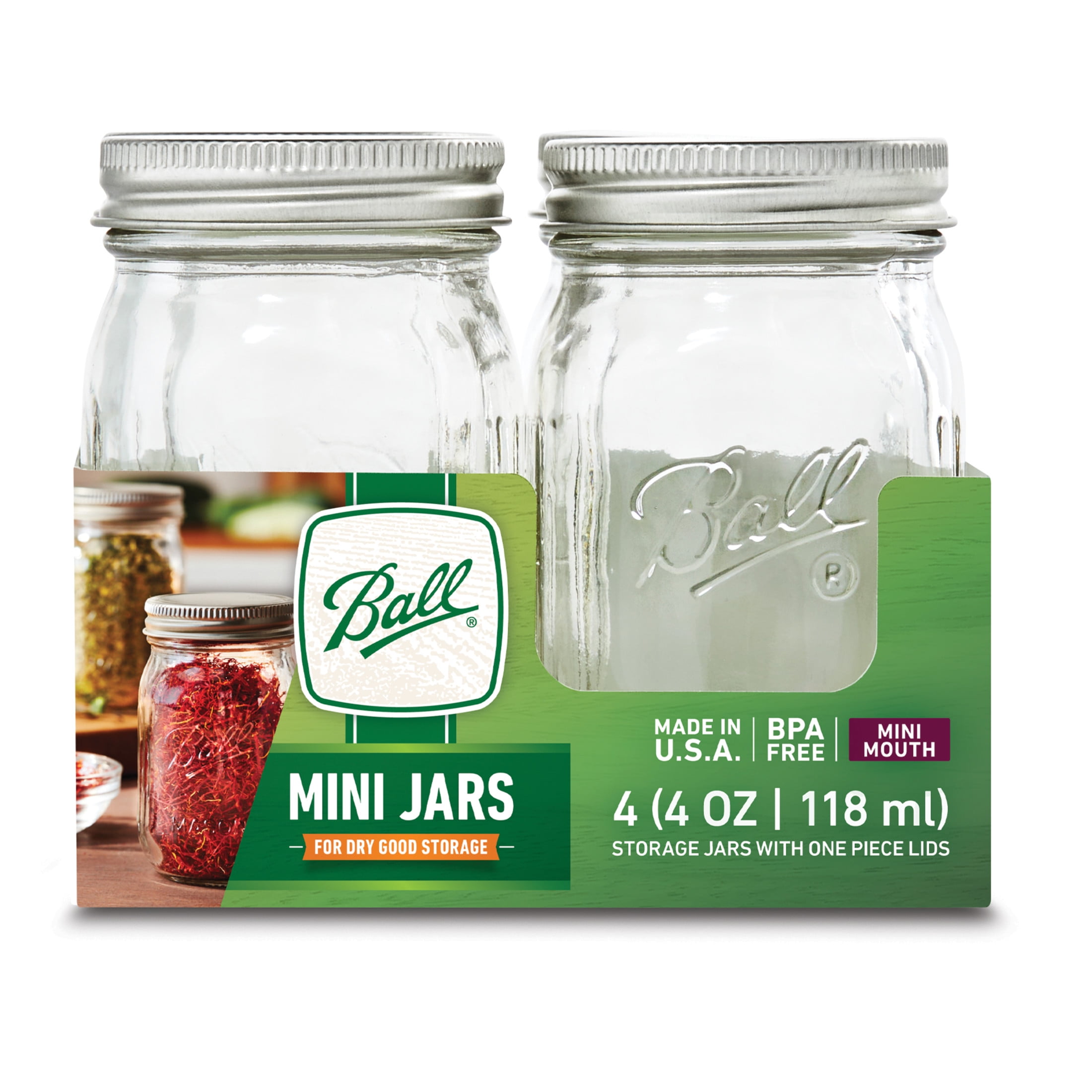 Ball 4 oz Mini Jars, 4 Count