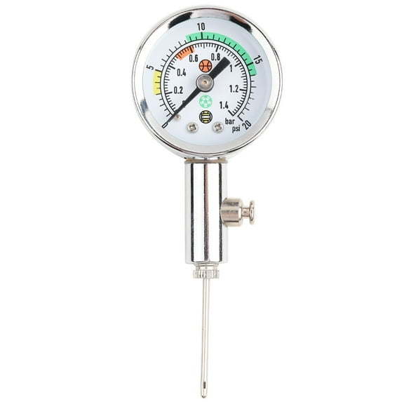 Ball Air Pressure Gauge, Mini Air Pressure Gauge Barometer Tool, Test and Adjust the Pressure for Basketball Football Volleyball
