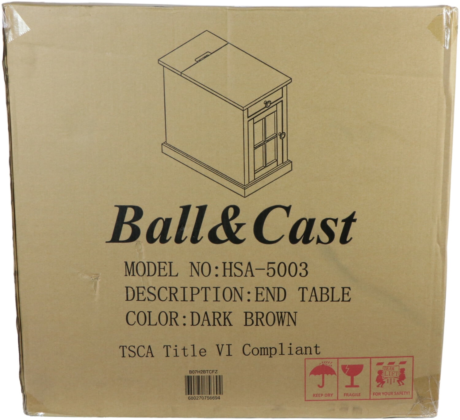 Ball And Cast End Table HSA5003