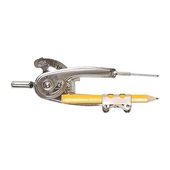 Ball Bearing Compass 13" Diameter, Metal, Metallic Color