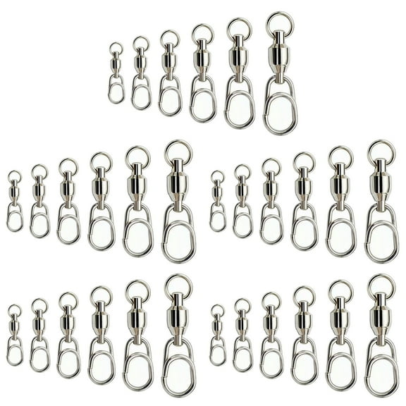Ball Bearing Fishing Swivel With Oval Split Ring Fishing Tackle Connector