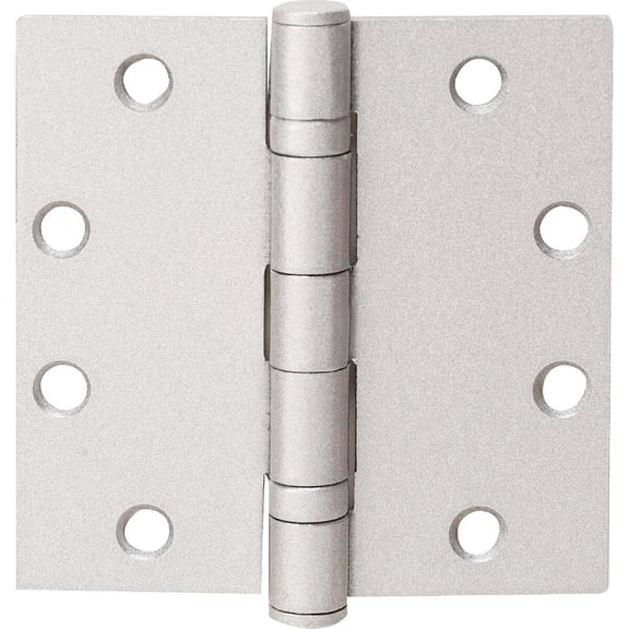 Ball Bearing Hinge, 4-1/2 In. X 4-1/2 In., Satin Chrome, 3 Per Pack
