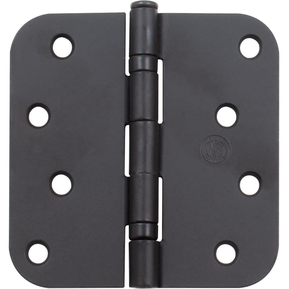 Ball Bearing Hinge, 4 Inches, 5/8" Radius Corner, Bulk Pack (100 Each), Matte Black by Stone Harbor Hardware