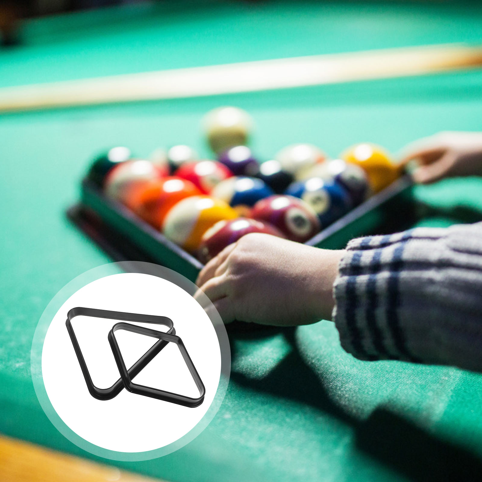 Ball Billiard Pool Rack Triangle Table Holder Positioning Racks