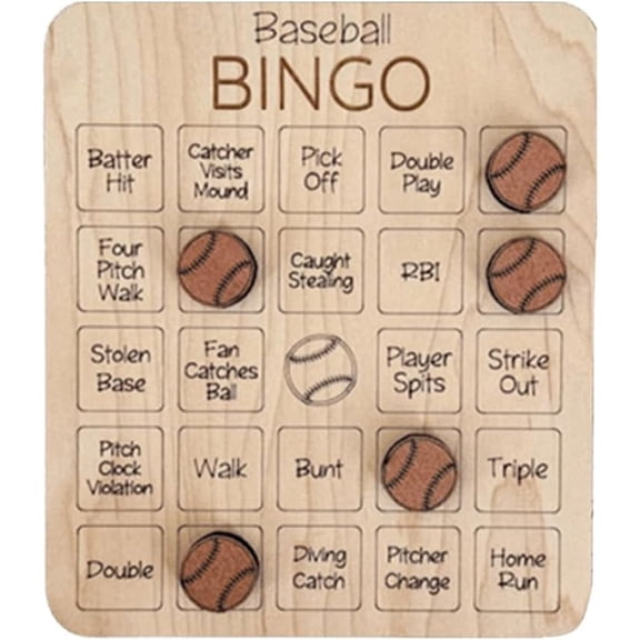 Ball Bingo Game Valentine's Day Wooden Adult Party Game Bingo Card Game