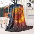 thumbnail image 1 of Ball Blanket for Kids Soft Couch Room Flannel Throw Blanket Decor for Boys Youth, 1 of 5