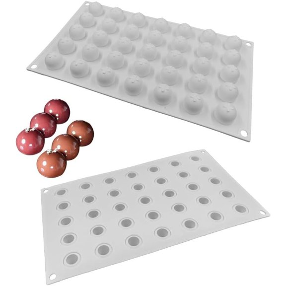 Ball Bombs Mold Small Sphere Candy Truffle Baking Tray Mould Ice Jelly Pop Maker (2.2cm diameter)