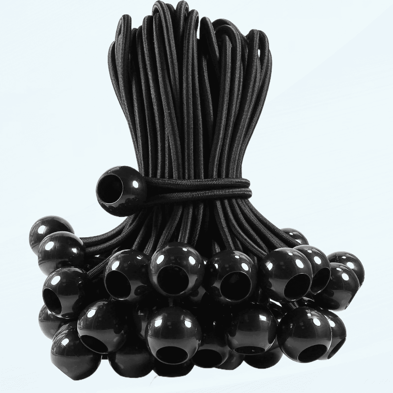 Ball Bungee Cords 12 inch, UV Resistant Heavy Duty Tie Down Cord,50