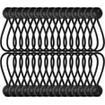 thumbnail image 2 of Harfington 20pcs Ball Bungee Cords 12inch Heavy Duty Bungee Cord Balls Bungee Cords With Balls Tarp Bungee Balls Ties For Tent Camping Cargo Holding Wire And Hoses White 2 of 9