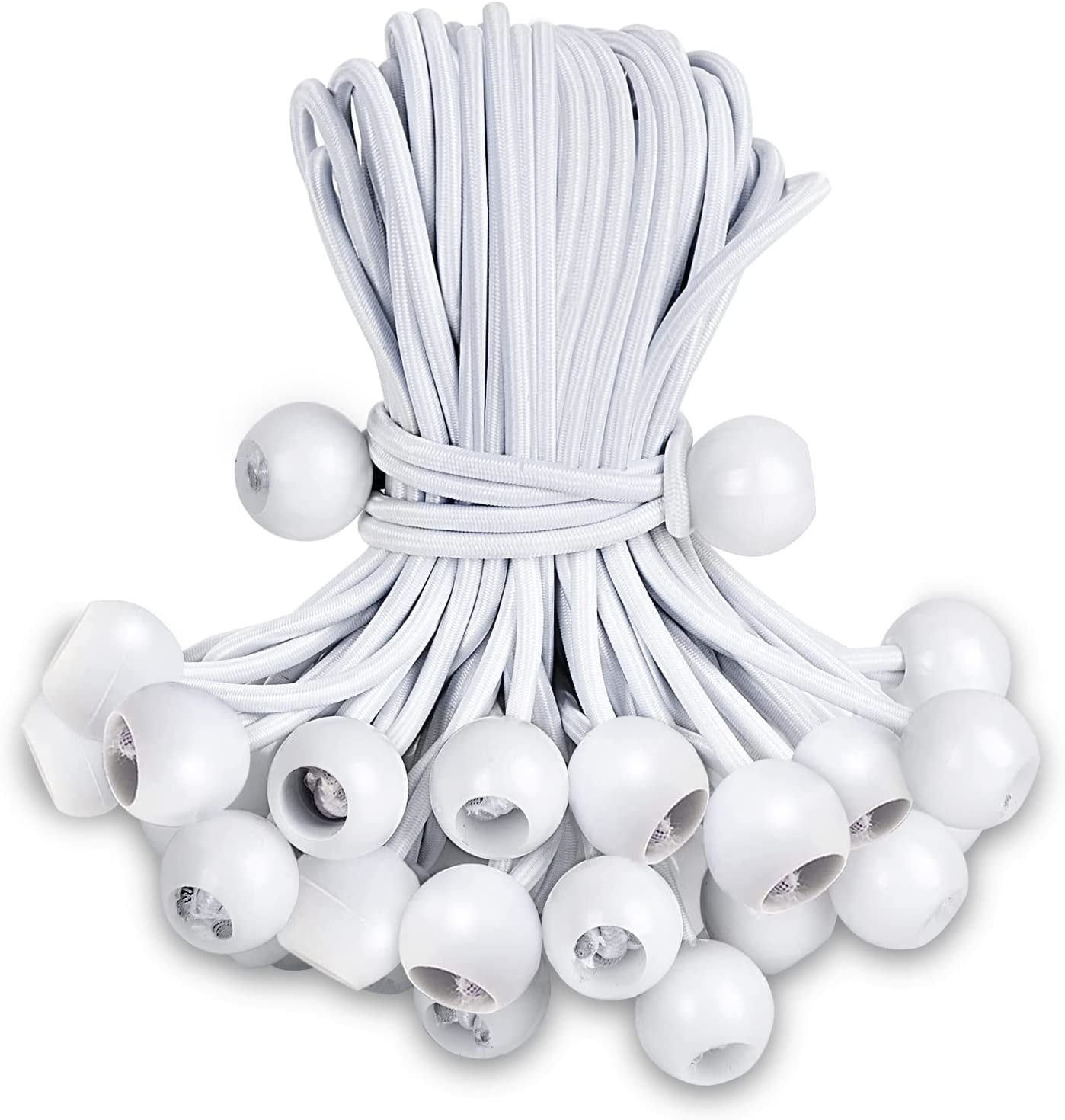 Ball Bungee Cords 4 Inch, 30 Pack Ball Bungee Cords Heavy Duty Outdoor ...