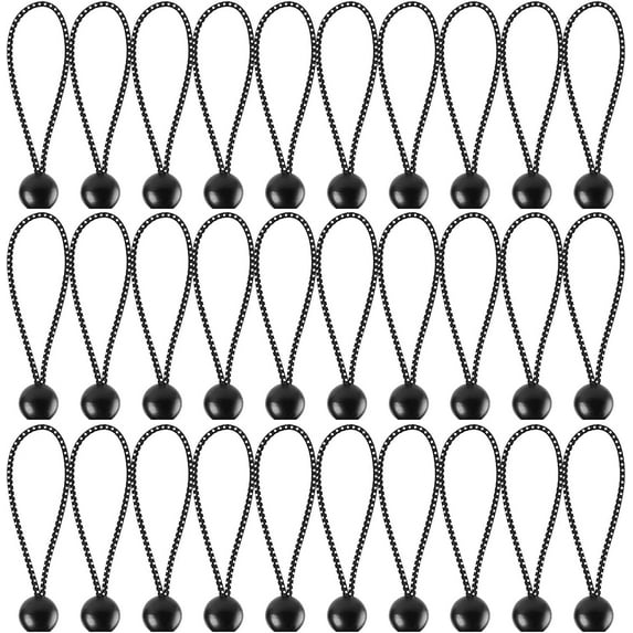 Ball Bungee Cords , 50 PCS Heavy Duty Bungie Cord Balls Canopy Tarp Tie Down Bungee Balls for Camping, Shelter ,Cargo,Tent Poles UV Resistant (9 Inch)