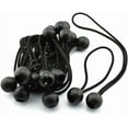 thumbnail image 1 of Ball Bungee Cords 6-Inch Elastic String Canopy Tarp Tie Down Straps Tent Fix Rope, Black 10-Piece, 1 of 5