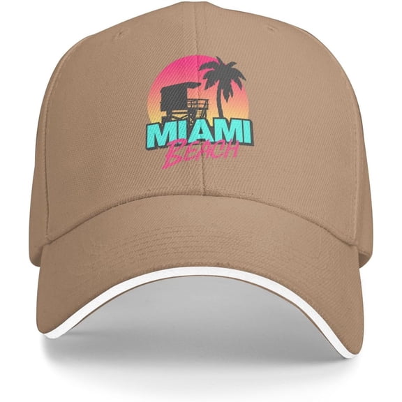 Ball Cap Miami Sports Cap for Womens Miami Beach Cool Cap