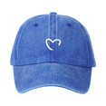 thumbnail image 1 of Ball Caps Women Stylish Unisex Baseball Cap with Heart Print Design for Sporty Casual Daily Wear in All Seasons, 1 of 3