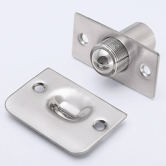 Ball Catch Door Hardware Door Ball Catch for Top of Catch Latch Adjustable Ball Catch Strong Drive in Ball Latch for Invisible Pantry Ball Bearing Door Latch Silver
