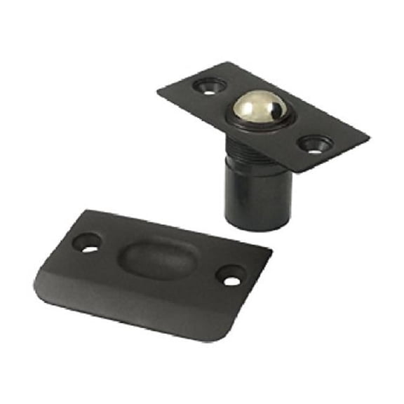 Ball Catch Square Corner Solid Brass - Oil Rubbed Bronze