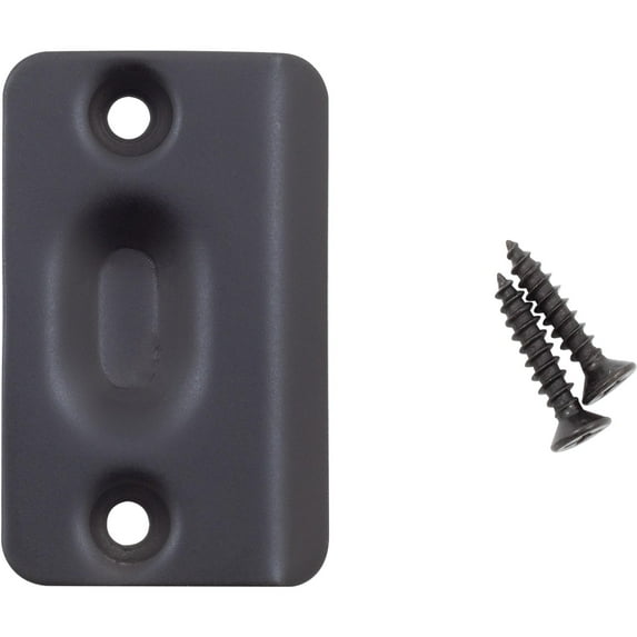 Ball Catch Strike Plate, 2-1/4" x 1-3/8", Oil-Rubbed Bronze by Stone Harbor Hardware