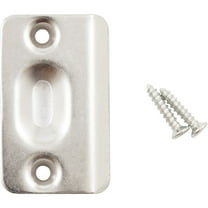 Ball Catch Strike Plate, 2-1/4" x 1-3/8", Satin Nickel by Stone Harbor Hardware