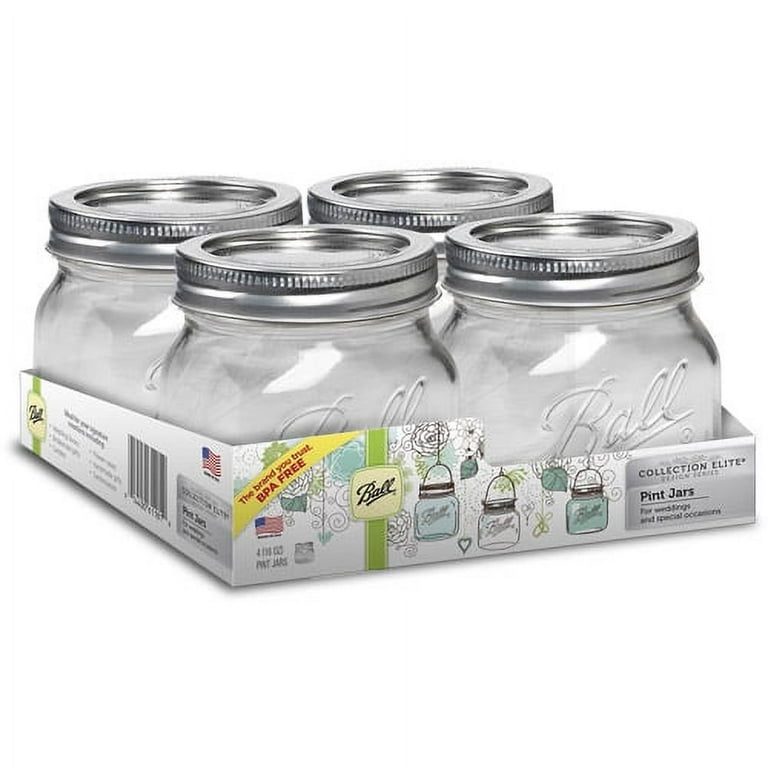 Ball Mason Jar コレクション　まとめ売り Ball Collection Elite 16 Oz. Mason Jars, 4 Piece - Walmart.com