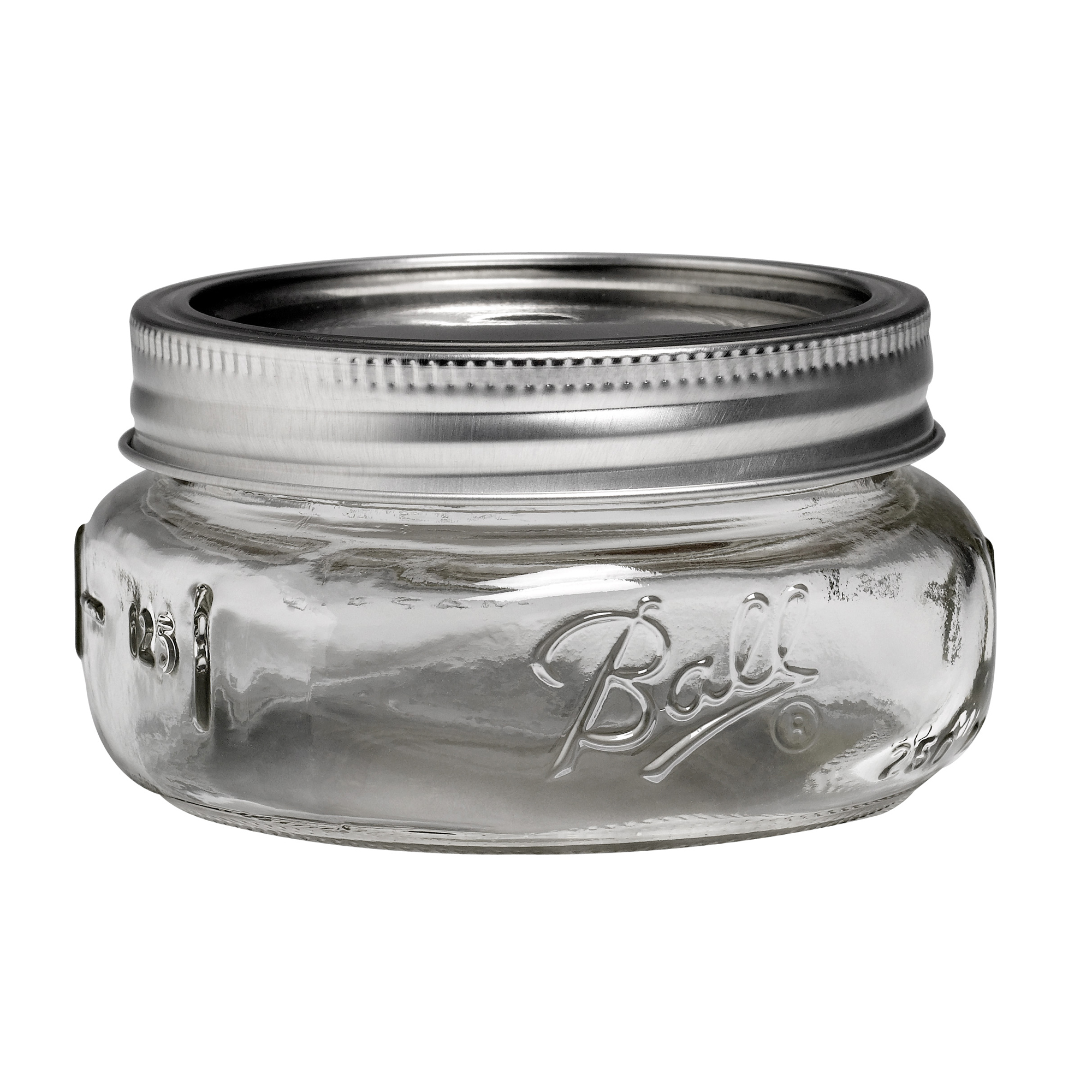 Ball Collection Elite Glass Mason Jar with Lid and Band, Wide Mouth, 8 Ounces, 4 Count - image 1 of 3