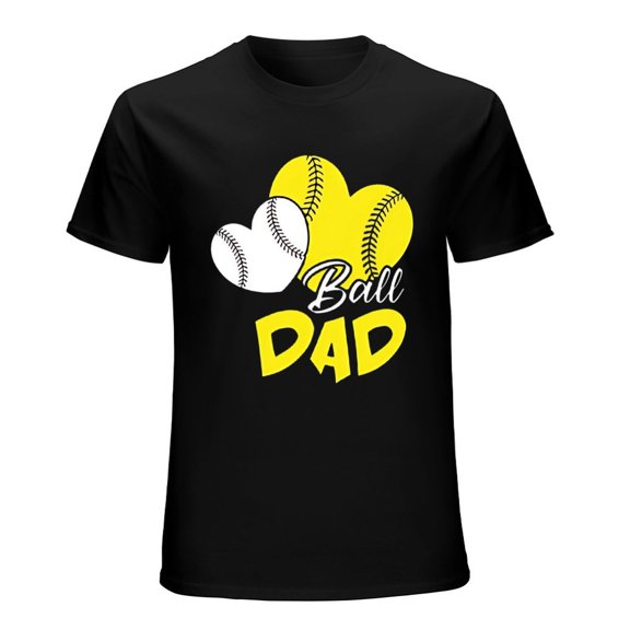 Ball Dad T-Shirt Funny Sports Baseball Men's Tee