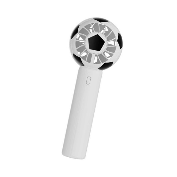 Ball Design Cooling Tool With Replaceable Decals Battery Operated Small Fan For Travel And Camping