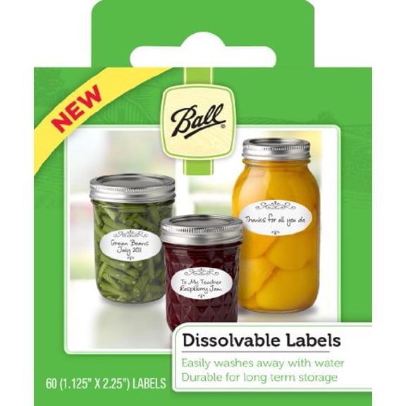 Ball Dissolvable Labels, Set of 60