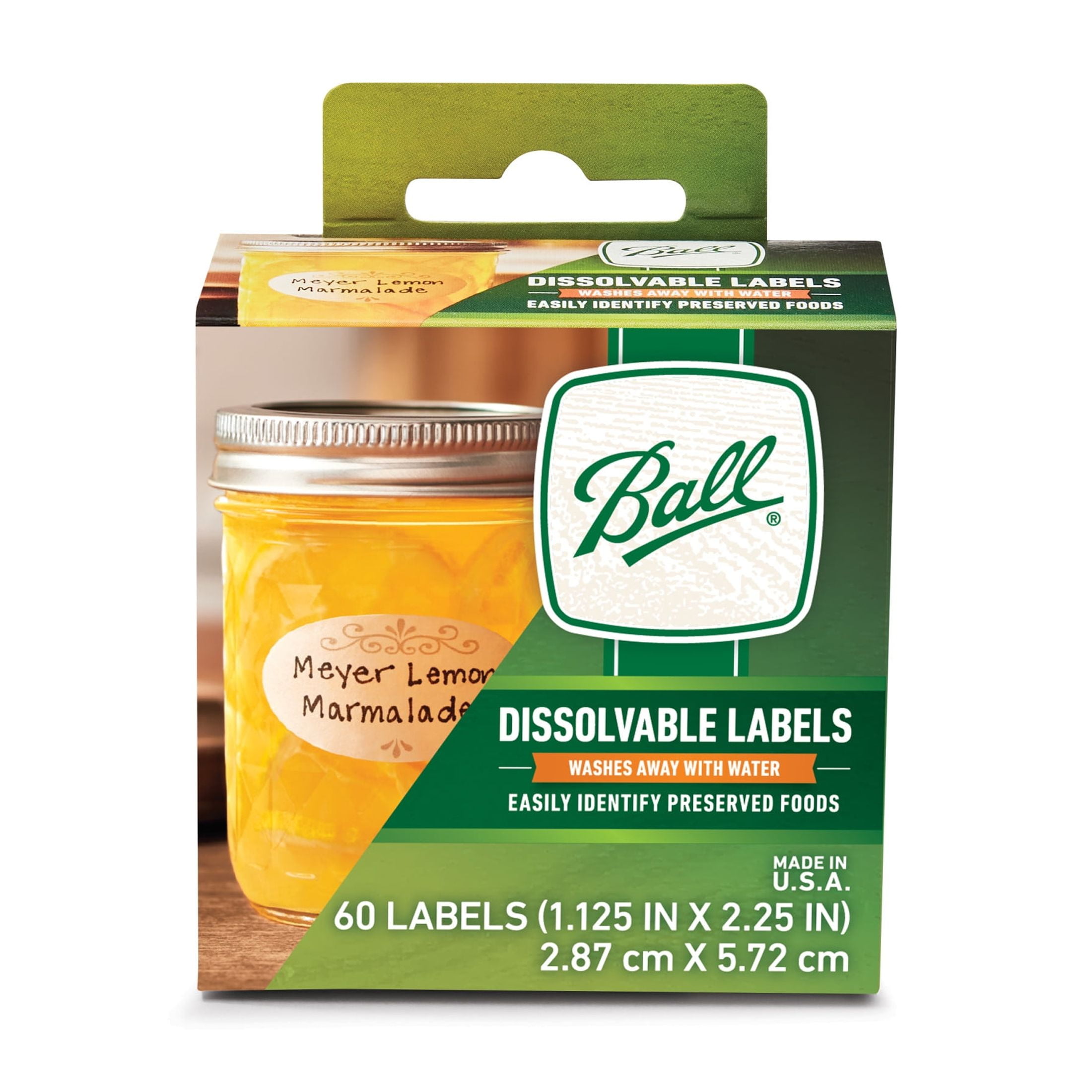 Ball Dissolvable Canning Jar Labels: Box of 60