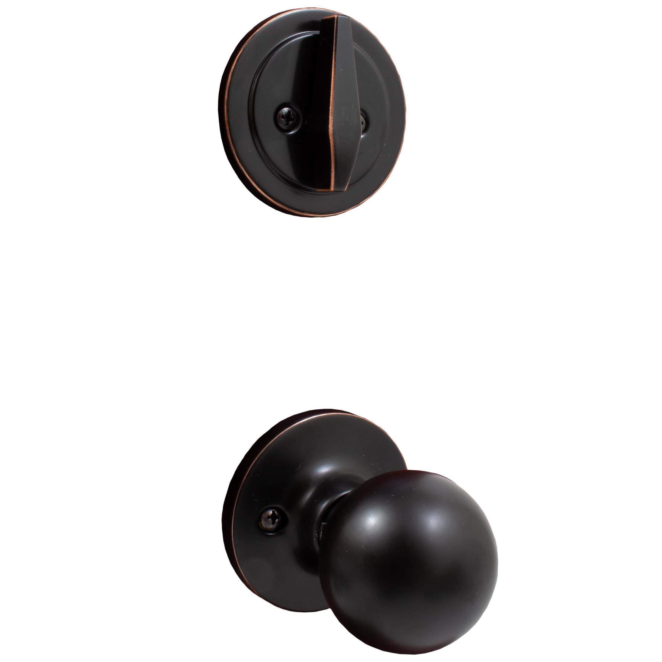 Stone Harbor Hardware Ball Door Knob, Interior Handleset Trim, Vintage Bronze