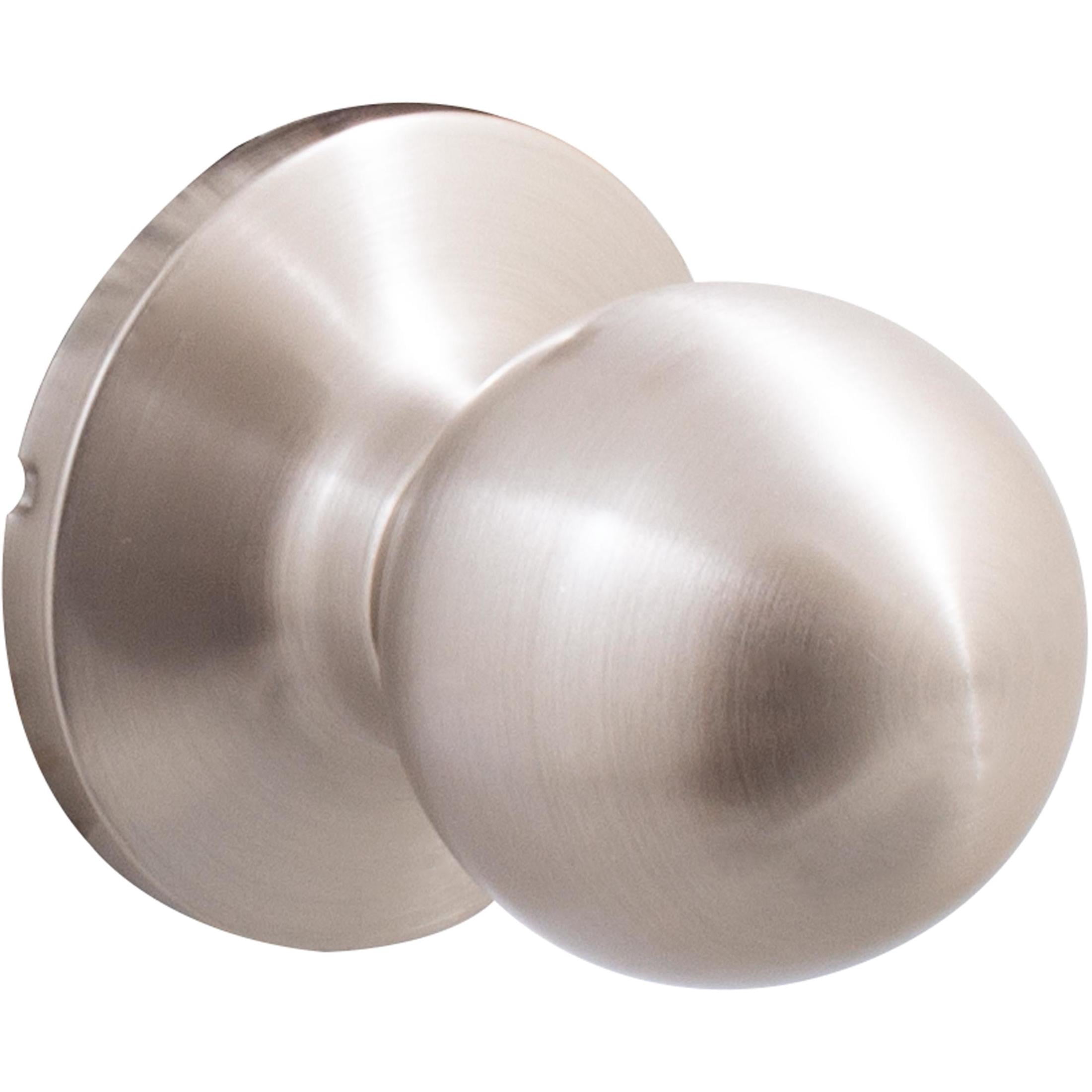 Stone Harbor Hardware Ball Door Knob, Passage (Hall/Closet) Function, Satin Nickel