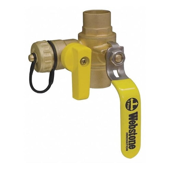 Ball Drain Valve, 1 In. Sweat