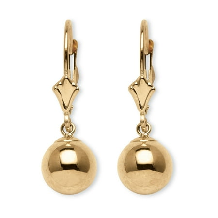 Ball Drop Earrings in 14k Gold