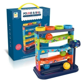 Ball Drop Track Hammer Game,Multi Level Sliding Spinning Sy,Coordination Training Stacking Learning Toy,Interactive Motion Reaction Development Set,Mechanical Activity Entertainment Device