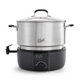 thumbnail image 1 of Ball EasyCanner Programmable Electric Water Bath Canner with Rack, 21-Quart Canning Pot with Steamer Insert and Lid for Preserving Jams and Vegetables, Fits 8 Pint Mason Jars, 1 of 7