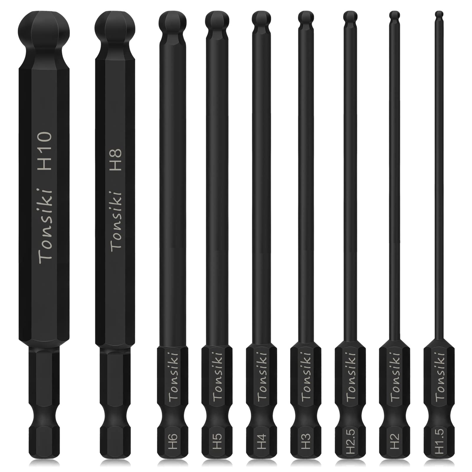 Ball End Hex Bit Set,Tonsiki Ball End Hex Head Allen Wrench Drill Bit