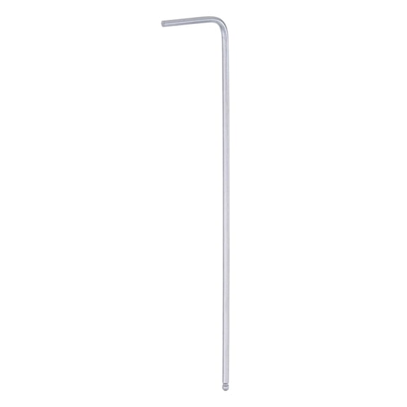 Ball End Hex Key Wrench 14mm L-Shape Extra Long Arm Hexagon Metric Wrenches Chrome Vanadium Steel Repairing Tool for Home Repair, Silver Tone