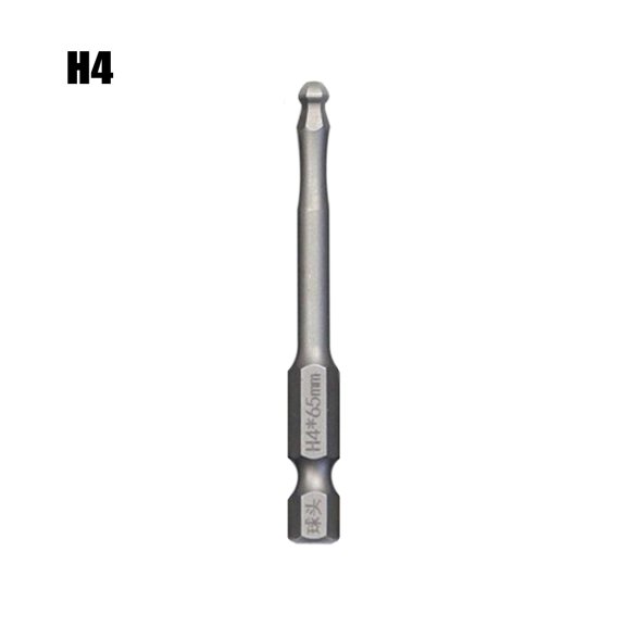 Ball End Hex Screwdriver Bit Metric Hex Bit 65Mm Long Magnetic Driver Bit H4