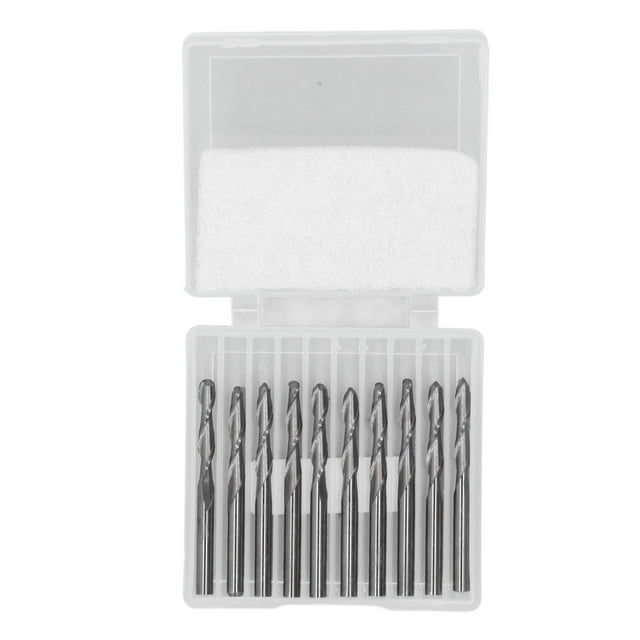 Ball End Mill Set Bits HSS CNC Spiral Ballnose Milling Cutter for