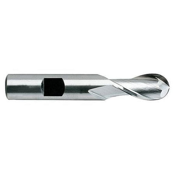 Ball End Mill,Single End,1-1/8",Cobalt