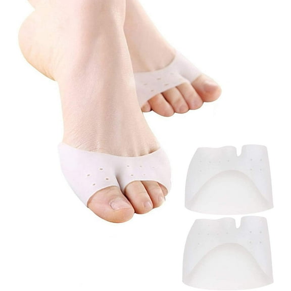 Ball of Foot Cushions, (2PCS) Metatarsal Pads, Toe Separator, Toe Spacers, Breathable & Soft Gel Foot Pads, Forefoot Pads for Half Toe Sleeve Bunion Pads Forefoot Cushions Great for Prevent Calluses