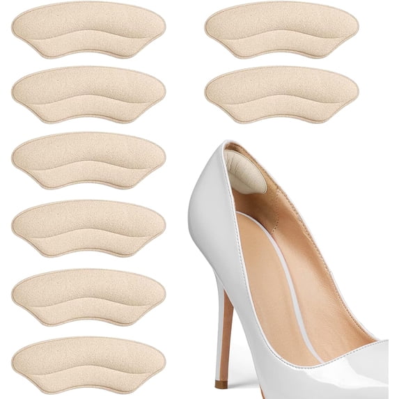 Ball of Foot Cushions for Heels - 20 Pairs of High Heel Inserts for Women Men, Heel Cushion Shoe Filler for Too Big Shoes Women, Prevent Painful Blisters (Black)